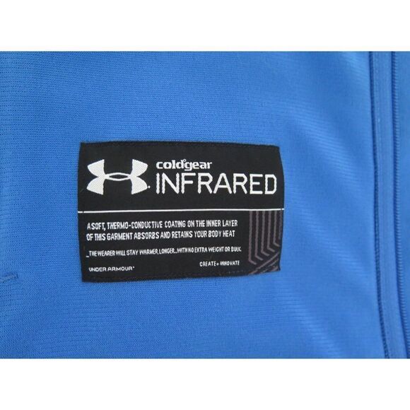 Under Armour 1321442 474 Womens Sz S Blue ColdGear Infrared Shield Jacket $100+ - Picture 6 of 7